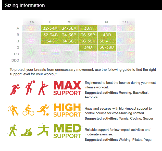 saucony size chart