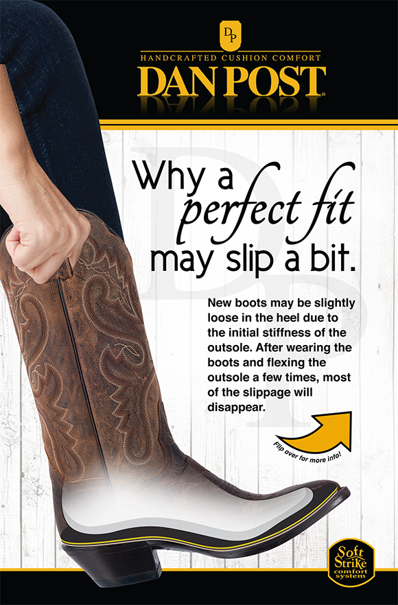 cowboy boots heel slip