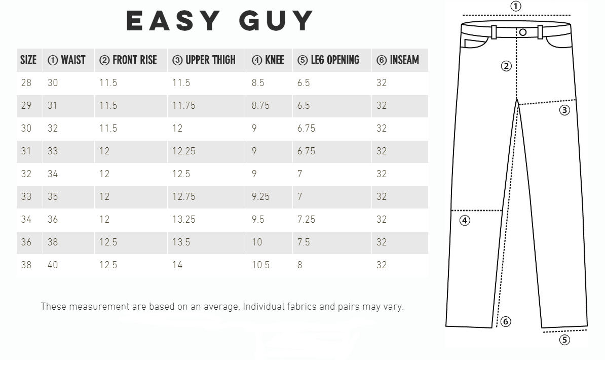 naked and famous size