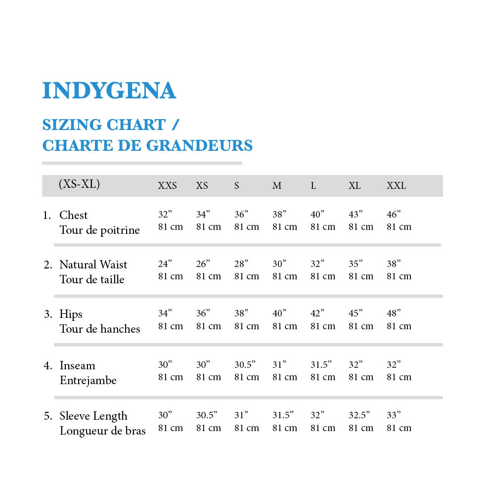 Milin Size Chart