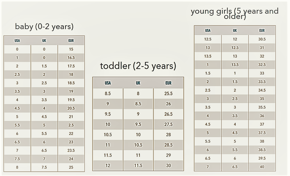 Champion Boys Size Chart