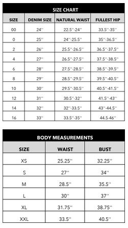 Liverpool Pants Size Chart