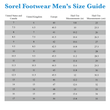 sorel boots size 11