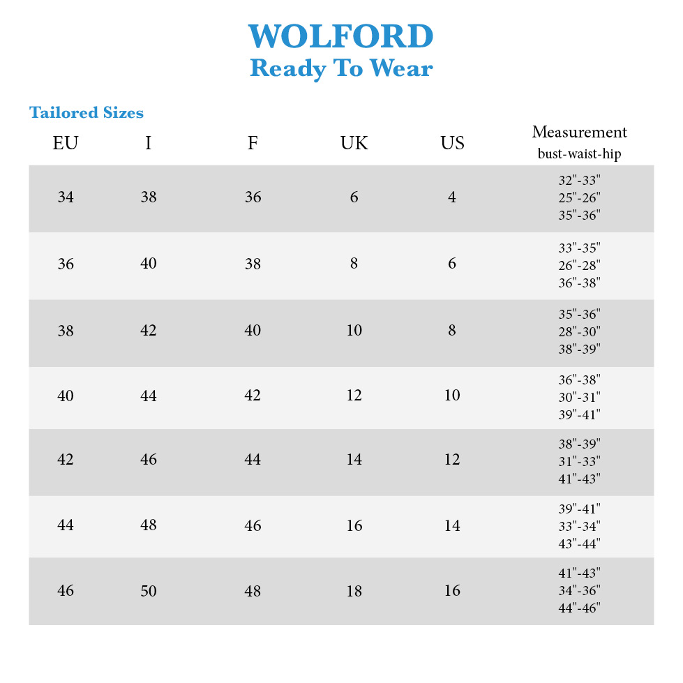 Body Briefer Size Chart