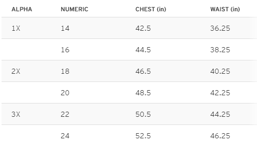 levis size 4 measurements