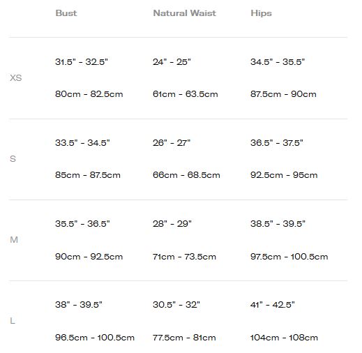 Crosby Size Chart