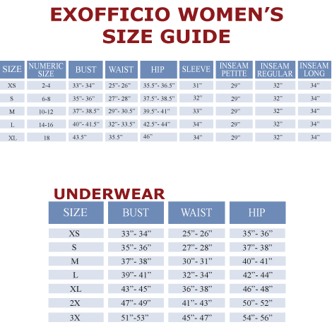 American Eagle Boxers Size Chart