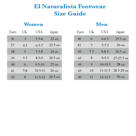 Naturalizer Shoe Size Chart