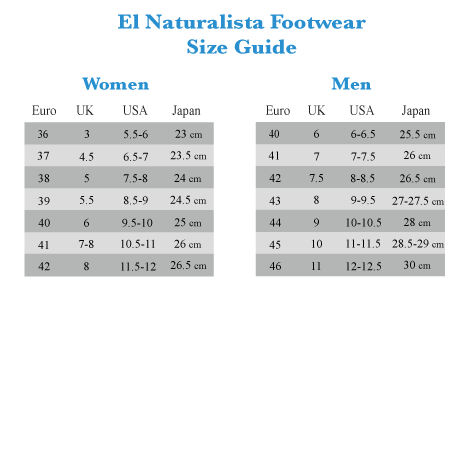 Naturalizer Size Chart