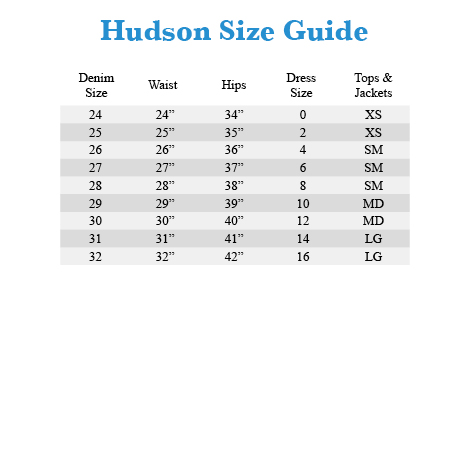 Adriano Goldschmied Size Chart