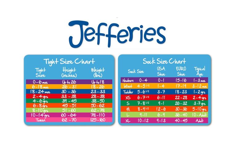 Kids Sock Size Chart