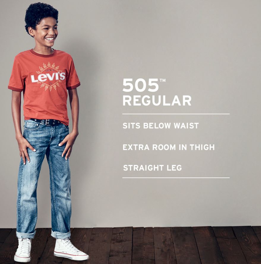 Levis Youth Jeans Size Chart