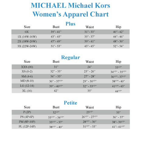 Michael Stars Size Chart