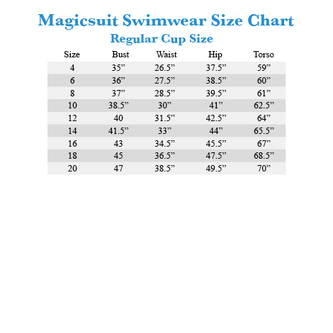 Miracle Suit Size Chart