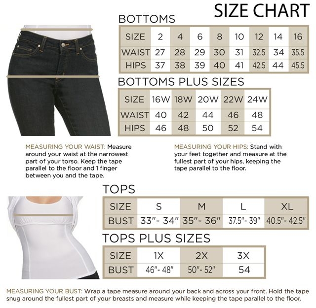 Womens Lucky Jeans Size Chart