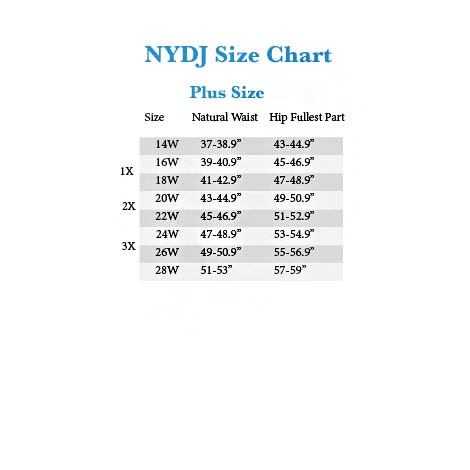 28w Jeans Size Chart