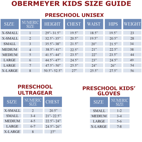 Big Kids Shoe Chart