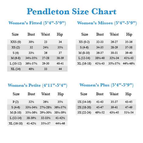 True Grit Women S Size Chart