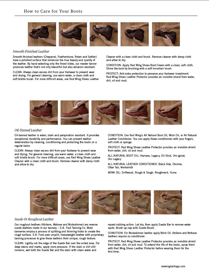 Red Wing Iron Ranger Size Chart