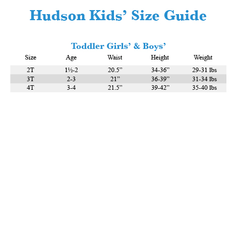Hudson Size Chart