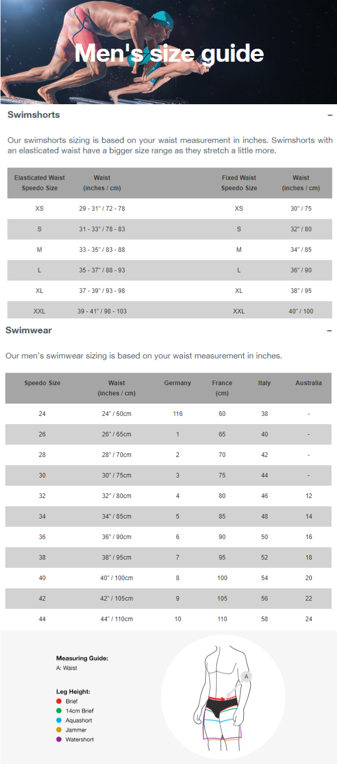 speedo to arena size conversion