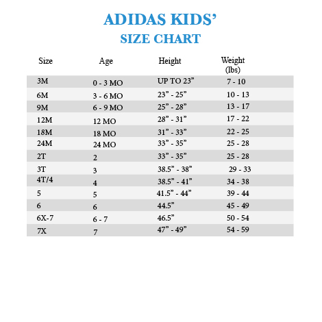 shipping \u003e adidas baby size chart shoes 