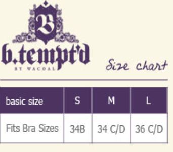 B Tempt D Size Chart