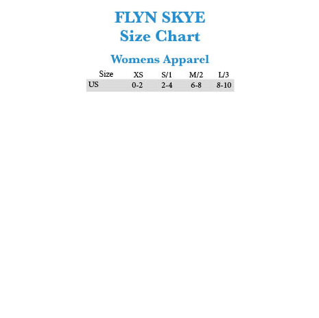 Flynn Skye Size Chart