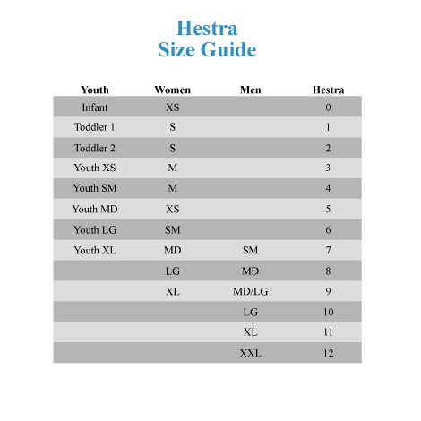 Hestra Ski Gloves Size Chart