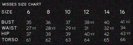 Jantzen Swim Size Chart