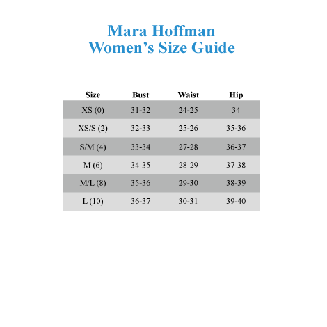 Mara Hoffman Size Chart