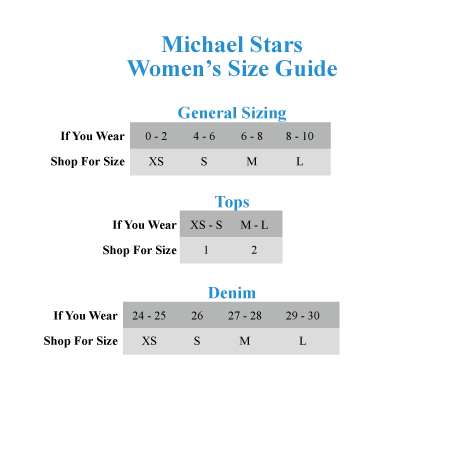 Michael Stars Size Chart