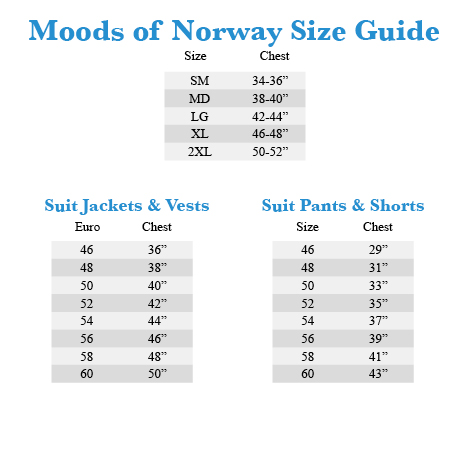 Moods Of Norway Size Chart