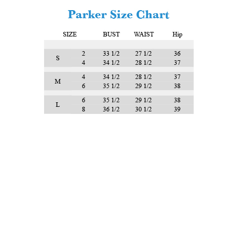 Parker Size Chart