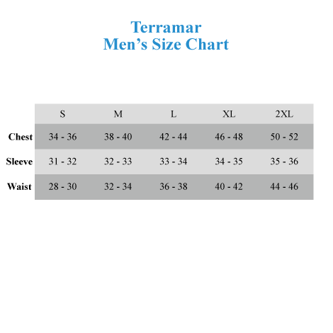 Terramar Size Chart