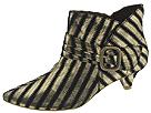 Irregular Choice - OH Boy! (Black/Gold Printed Suede) - Women's