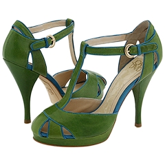 Joan & David - Joey (Medium Green/Medium Blue Leather) - Footwear