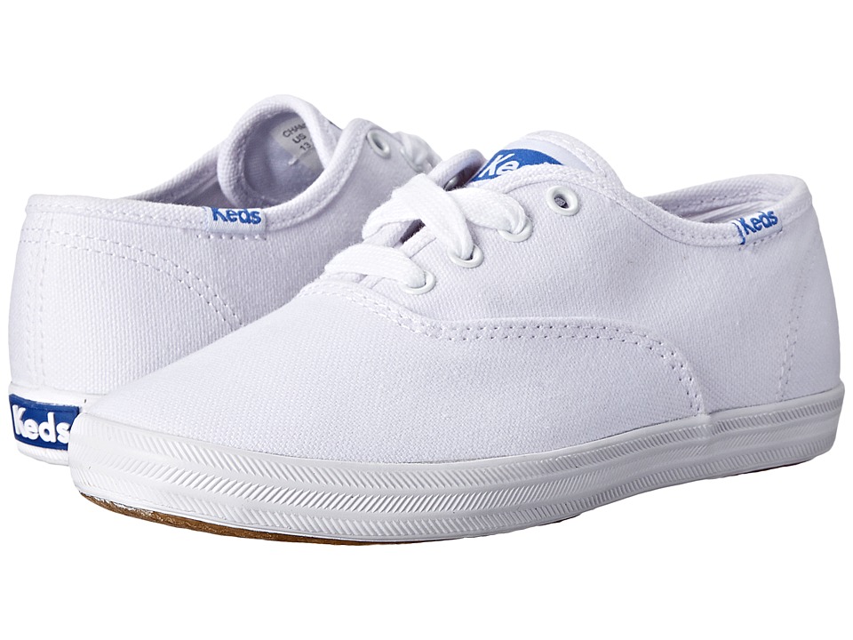 Keds Kids - Original Champion CVO (Little Kid/Big Kid) (White Canvas) Girls Shoes