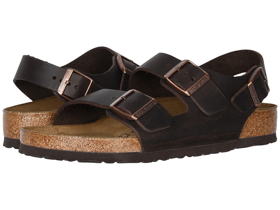 Birkenstock - Milano - Oiled Leather (Unisex) (Habana Oiled Leather) Sandals