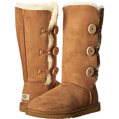 ugg womens bailey button triplet button boots chestnut