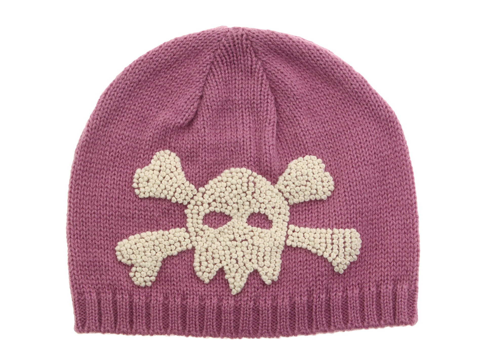 San Diego Hat Company Kids Skull Beanie Pink