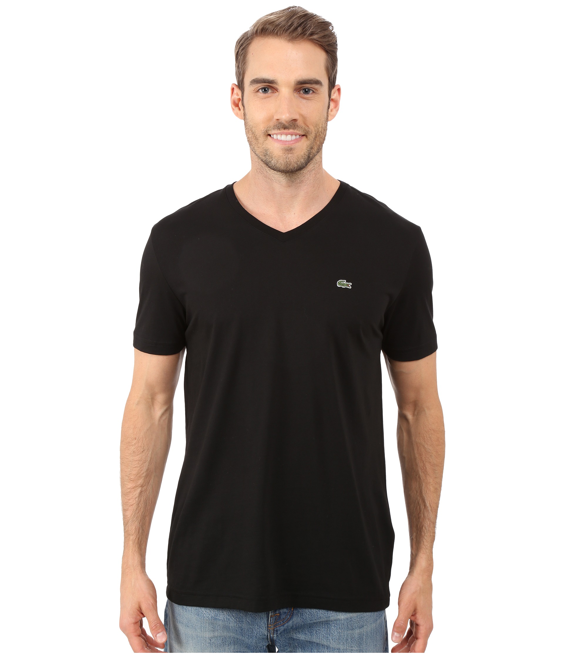 t shirt lacoste col v Affordable Shopping OFF 55