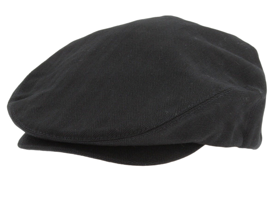 Brixton - Hooligan (Black Herringbone Twill) Traditional Hats
