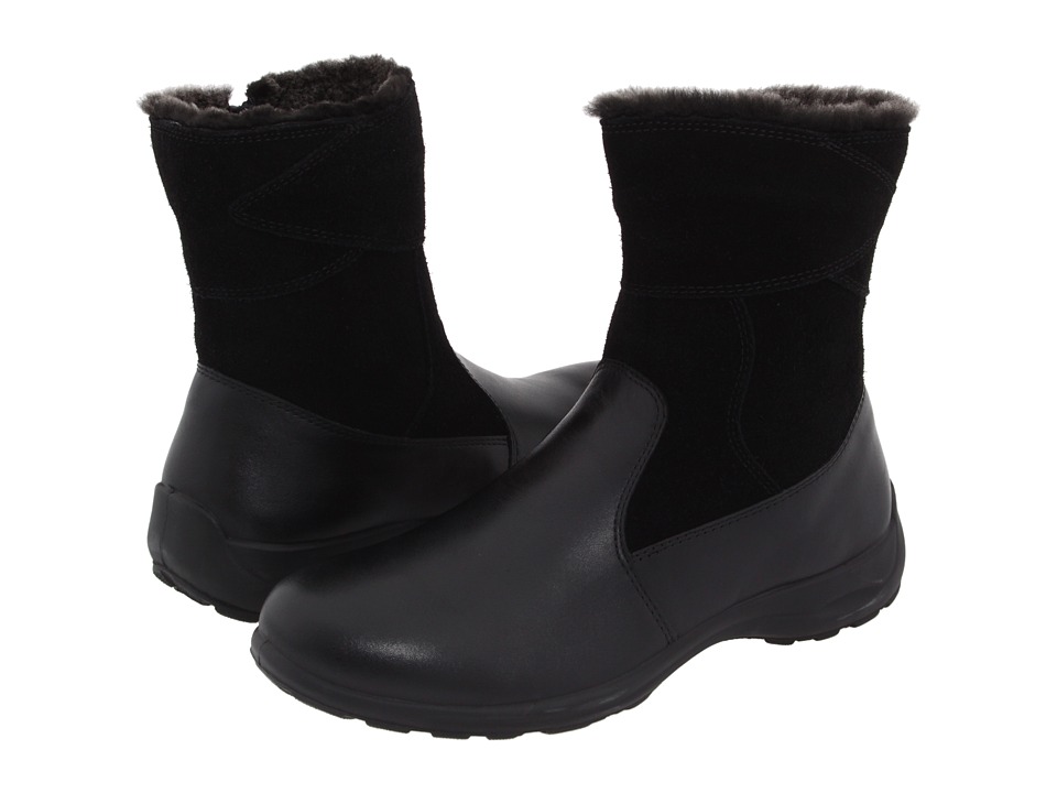 Spring Step - Fabrice (Black Leather/Suede) Womens Waterproof Boots