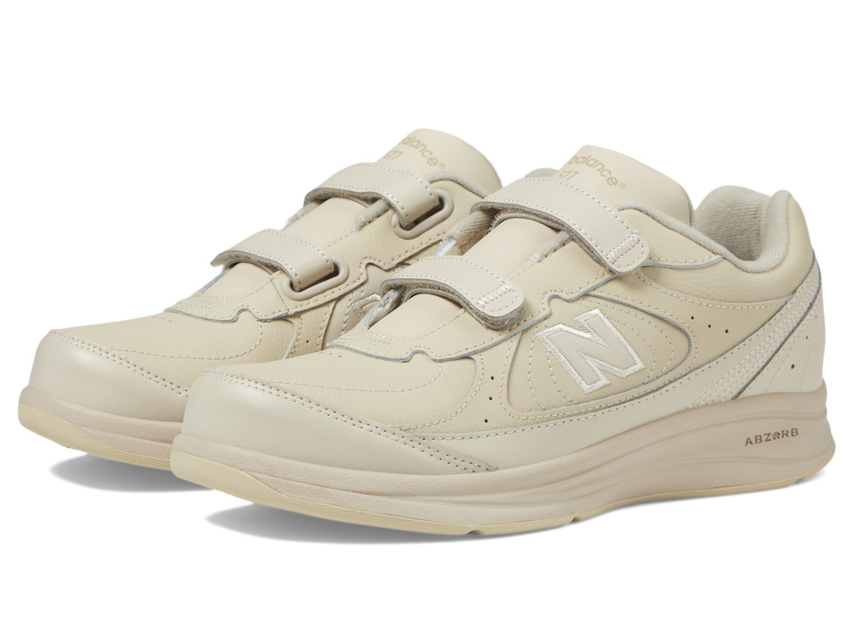 New Balance WW577 Hook and Loop (Bone) Walking Shoes