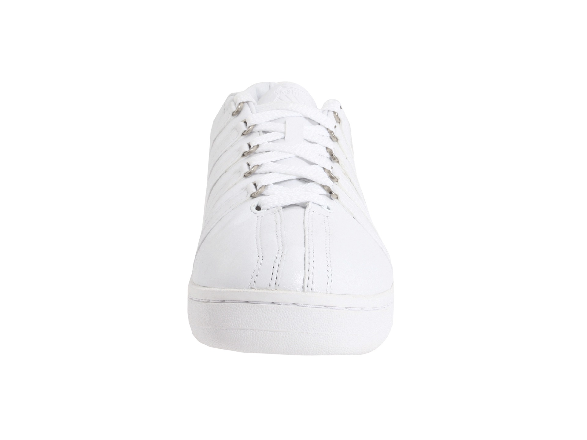 all white k swiss classics