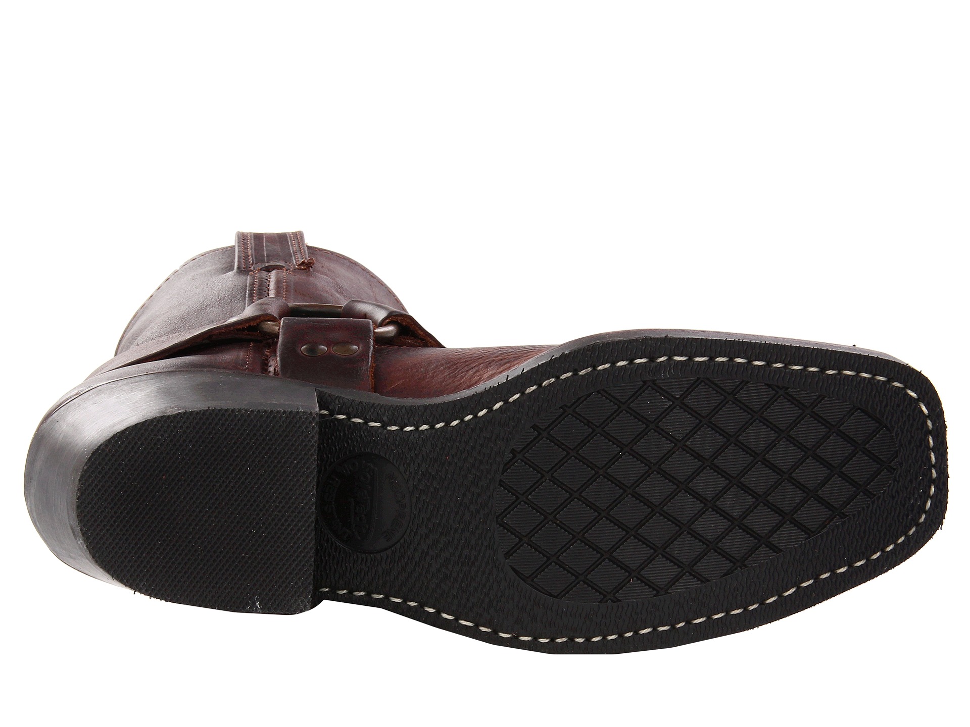 frye leather harness sneakers