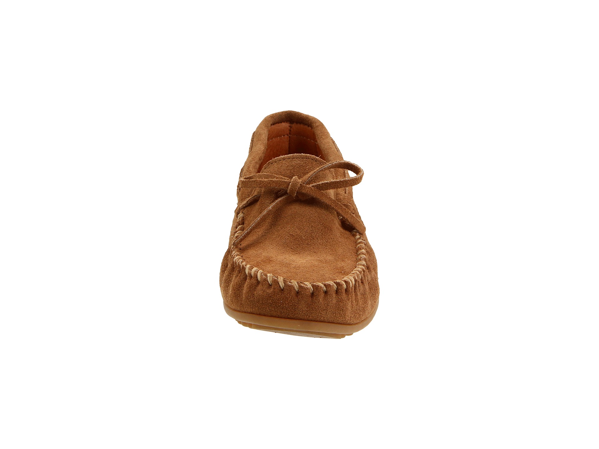 Minnetonka Classic Moc Taupe Suede - Zappos.com Free Shipping BOTH Ways