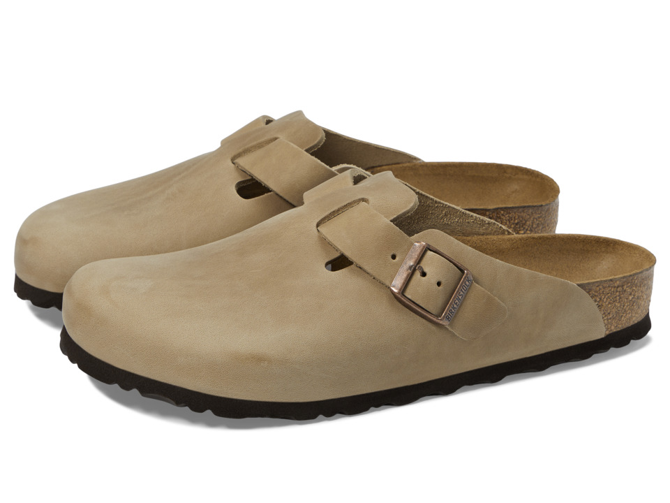 Birkenstock Boston Oiled Leather (Unisex) (Tobacco Oiled Leather) Clog Shoes
