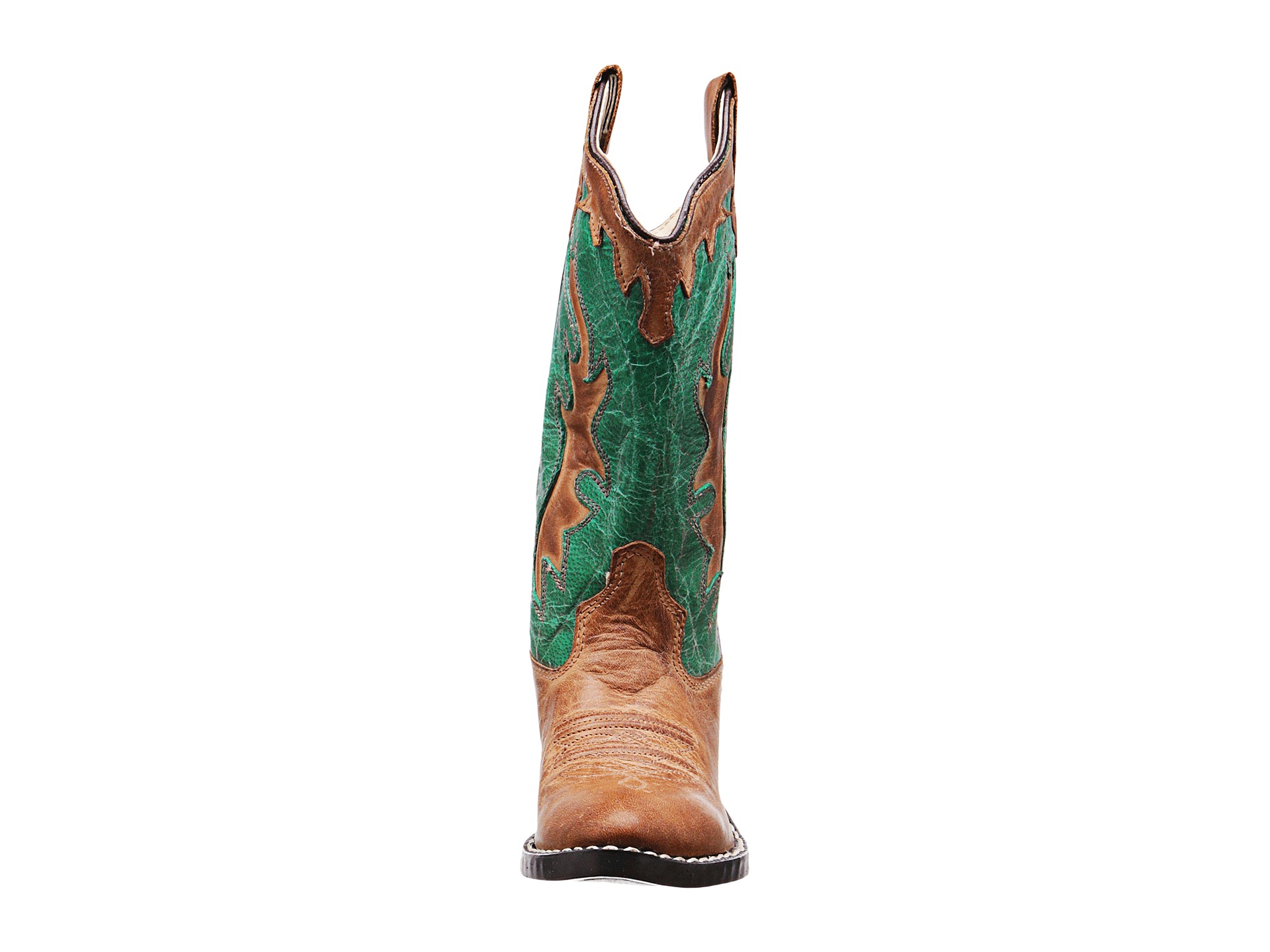 Old West Kids Boots Fashion Western Boot (Toddler/Little Kid) Tan Canyon/Vintage Turquoise